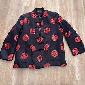 Black and red Chinese jacket